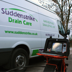 Suddenstrike Cheshire | Drain Care | Van with CCTV drain camera